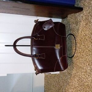 Dooney & Bourke Deep Burgundy Leather Satchel